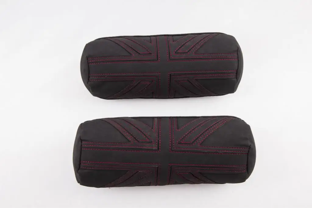 Подушка для автомобильного сиденья 2 шт. нубук кожа молния любой погоды красная