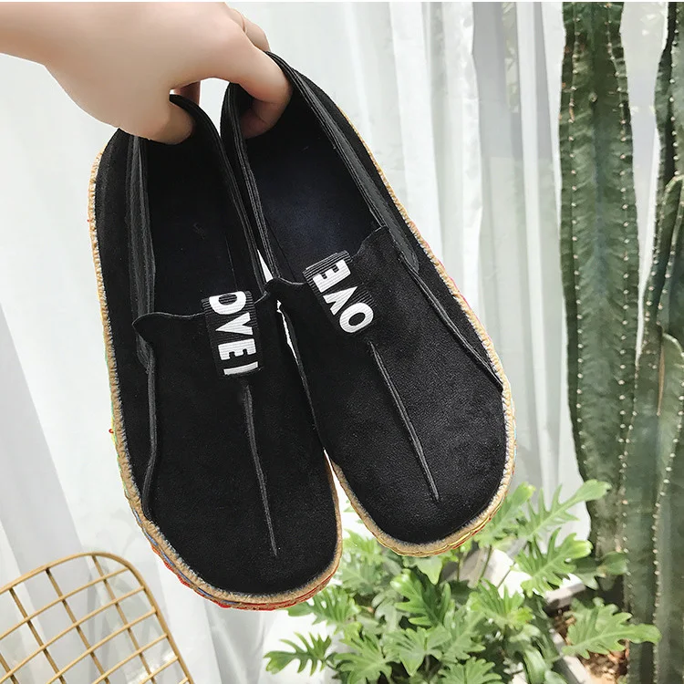 2020 женские туфли на плоской подошве с круглым носком Модная женская обувь