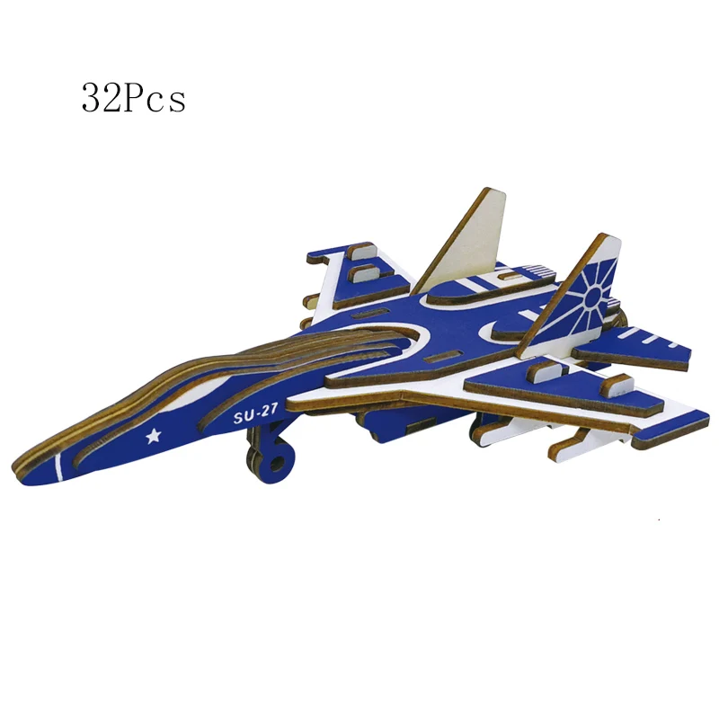 DDWE Submachine Fighter/бомбардировщик/модель самолета 3d Трехмерная деревянная