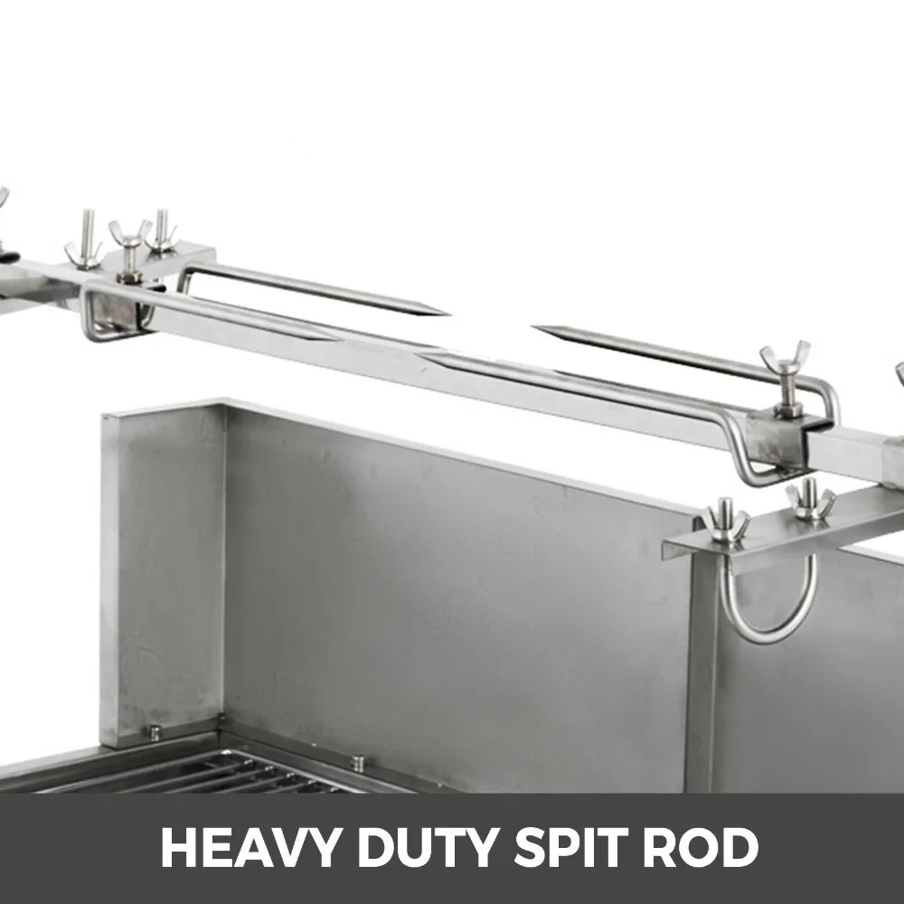 Гриль из нержавеющей стали для барбекю свиньи ягненка курицы вертушки жаровня