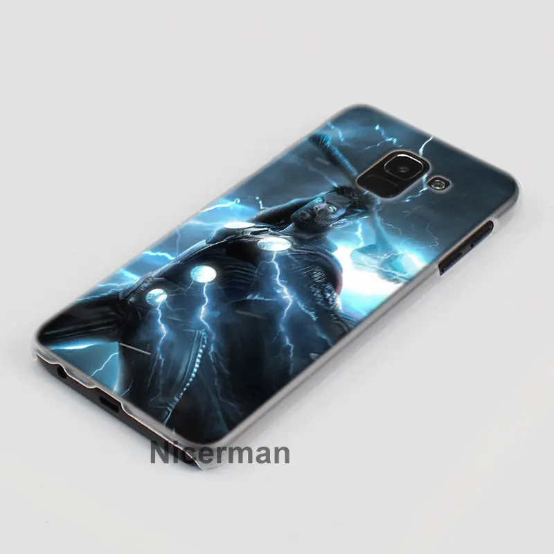 Thor с принтами "Marvel", "Мстители", телефонный чехол s для samsung Galaxy A6 A8+ A7 A9 A30 A50 A70 A80 M10 M30 ПК Жесткий Чехол Крышка