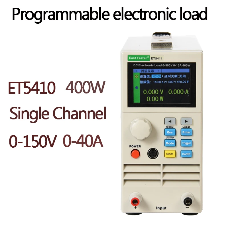 Одноканальный Высокая точность Батарея тестер ET5410 400W 150V40A RS485 DC Батарея тестер Электронная нагрузка Батарея Ёмкость тестер