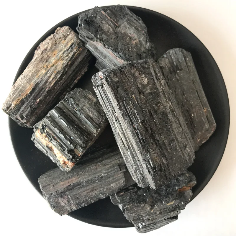 

500g natural black tourmaline stone unpolished ornaments feng shui energy NATURAL Black TOURMALINE CRYSTAL STONE ORIGINAL