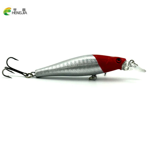 HENGJIA 1 шт. гольян твердый воблер Crankbait 3D глаза Позолоченные пластиковые лазерные