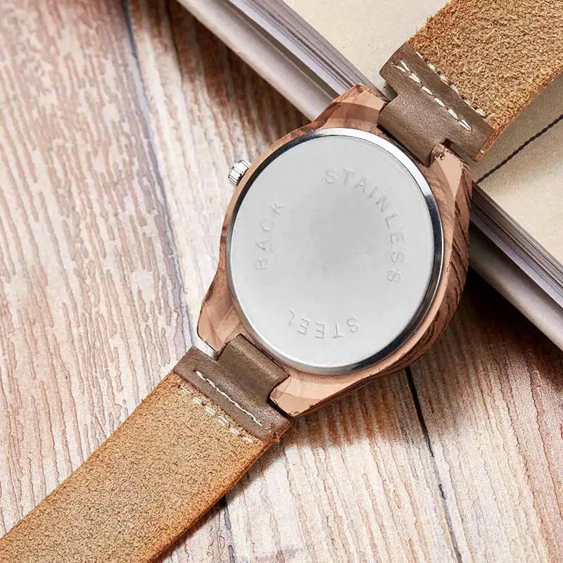 Фото Деревянные часы Reloj Mujer мужские и женские кварцевые с имитацией деревянного Деревянные часы Reloj Mujer мужские и женские кварцевые с имитацией деревянного