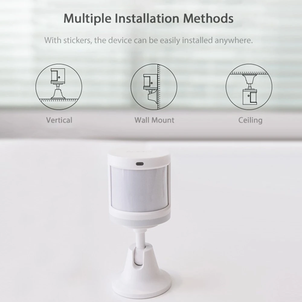Новый обновленный Xiaomi Aqara датчик человеческого тела Mihome приложение умный корпус
