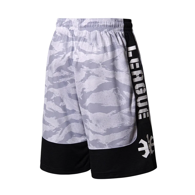 Li-Ning мужские шорты BAD FIVE для соревнований по баскетболу, свободные, дышащие, полиэстер, Удобная подкладка, спортивные шорты AAPN169 CJAS18