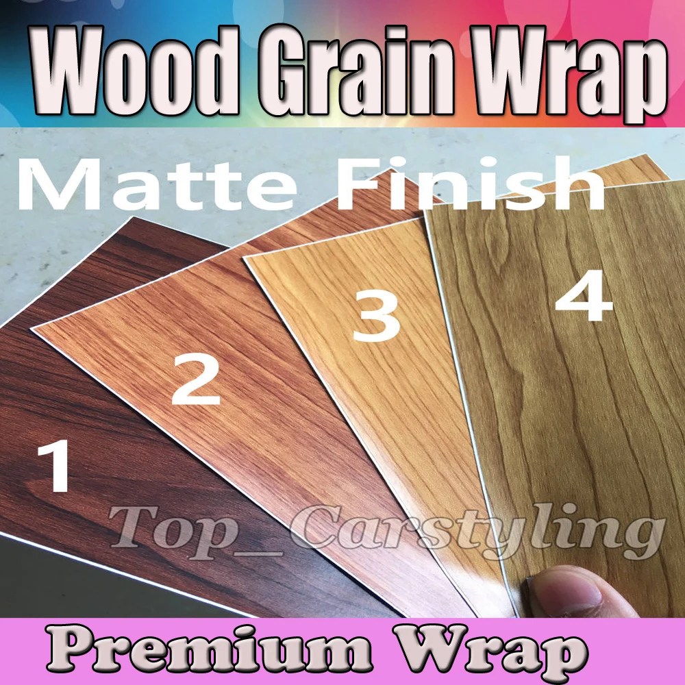 Матовая текстурированная виниловая пленка с текстурой древесины для наклеек