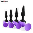 Анальная пробка, товары для взрослых, массажер простаты, анальная пробка интимные игрушки для женщин, 2 цвета, 4 размера
