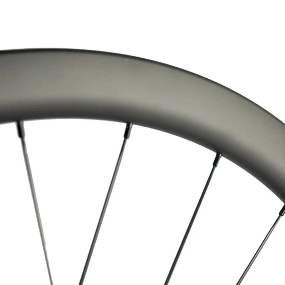 700C Six bolts Disc Brake Wheelset 40mm Carbon Wheels Clincher Road Bike Bicycle QR/Alex Thru System |