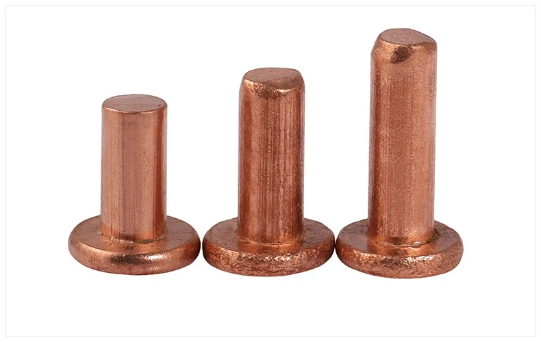 Бесплатная доставка 30 шт. M5x45mm M5x50mm длина плоская головка медные заклёпки