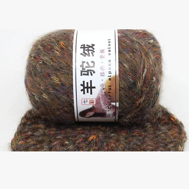 Alpaca DIY швейная одежда и Пряжа свитер/шарф/перчатки/шляпа ручное вязание смешанная пряжа поставки 15 цветов