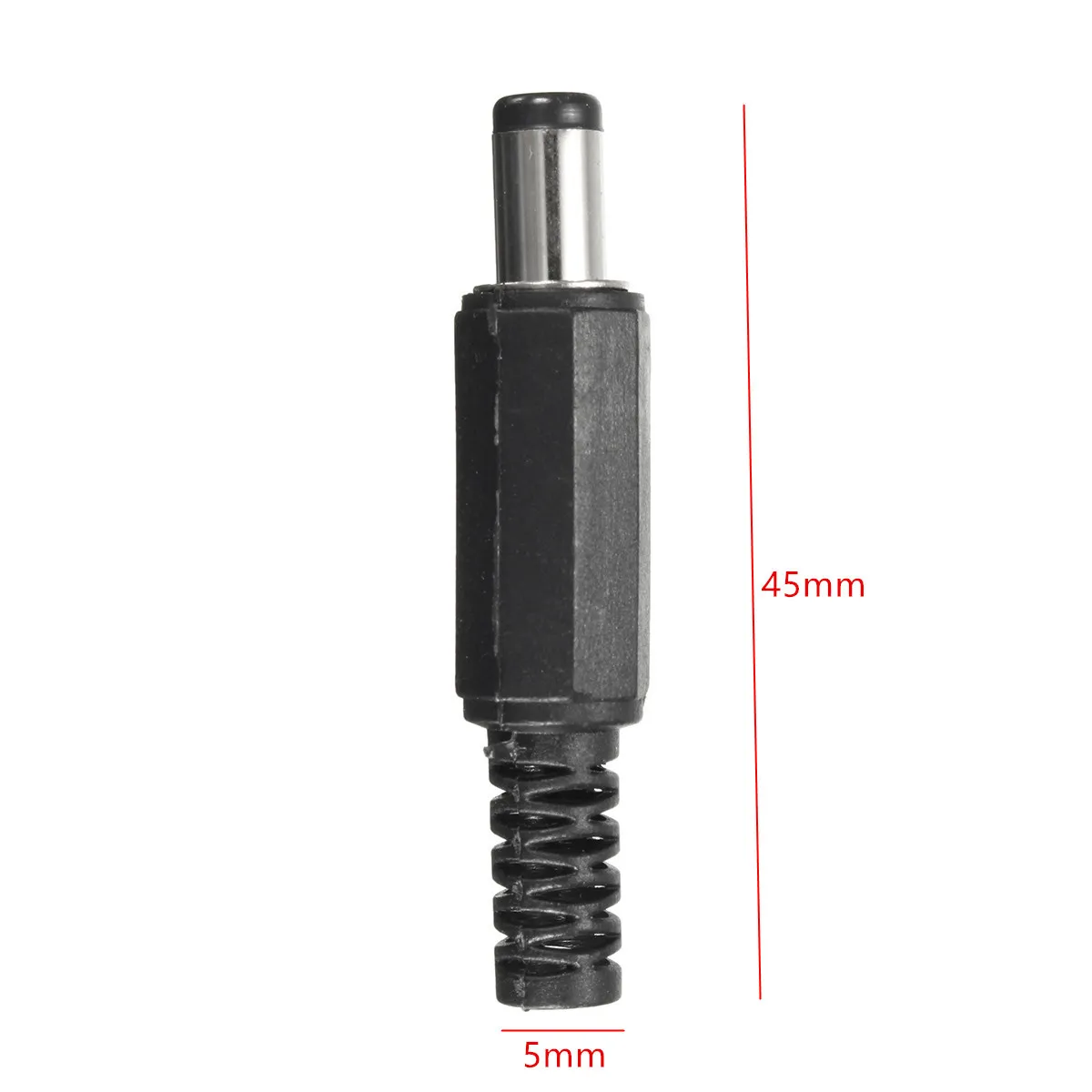 Excellway 10Pcs 5.5x2.1mm DC Power Male Solder Barrel Tip Plug Jack Connector Socket Adapter | Обустройство дома