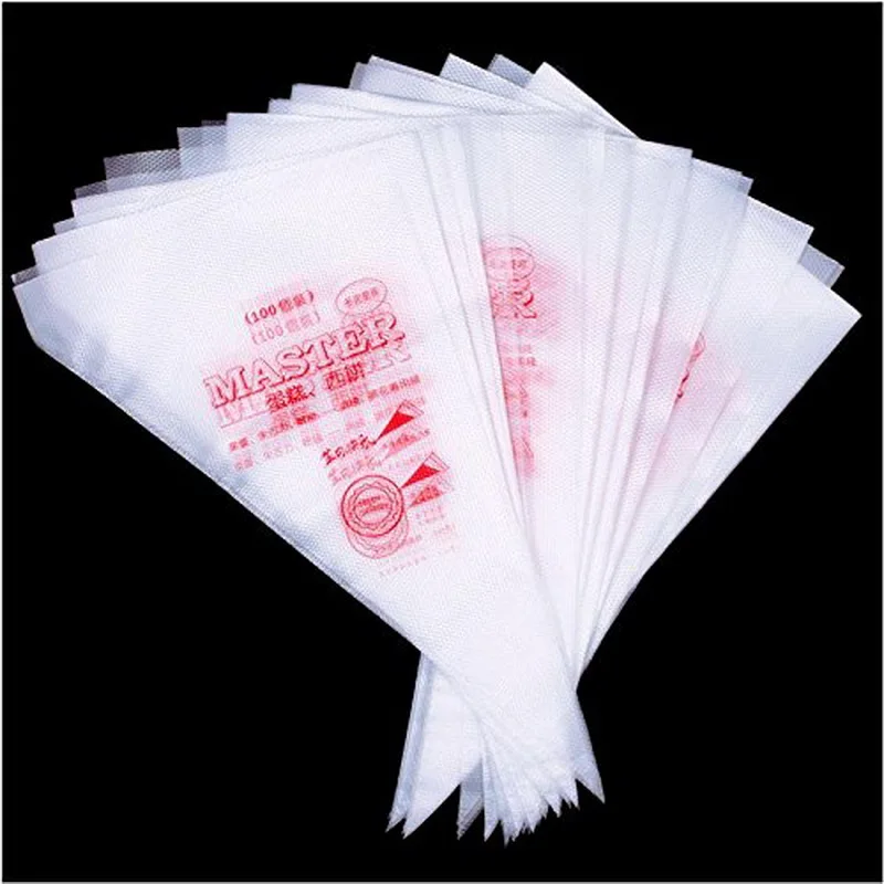 100 шт. Одноразовые Обледенение тортов труб мешки Цветочная модель пицца крем для