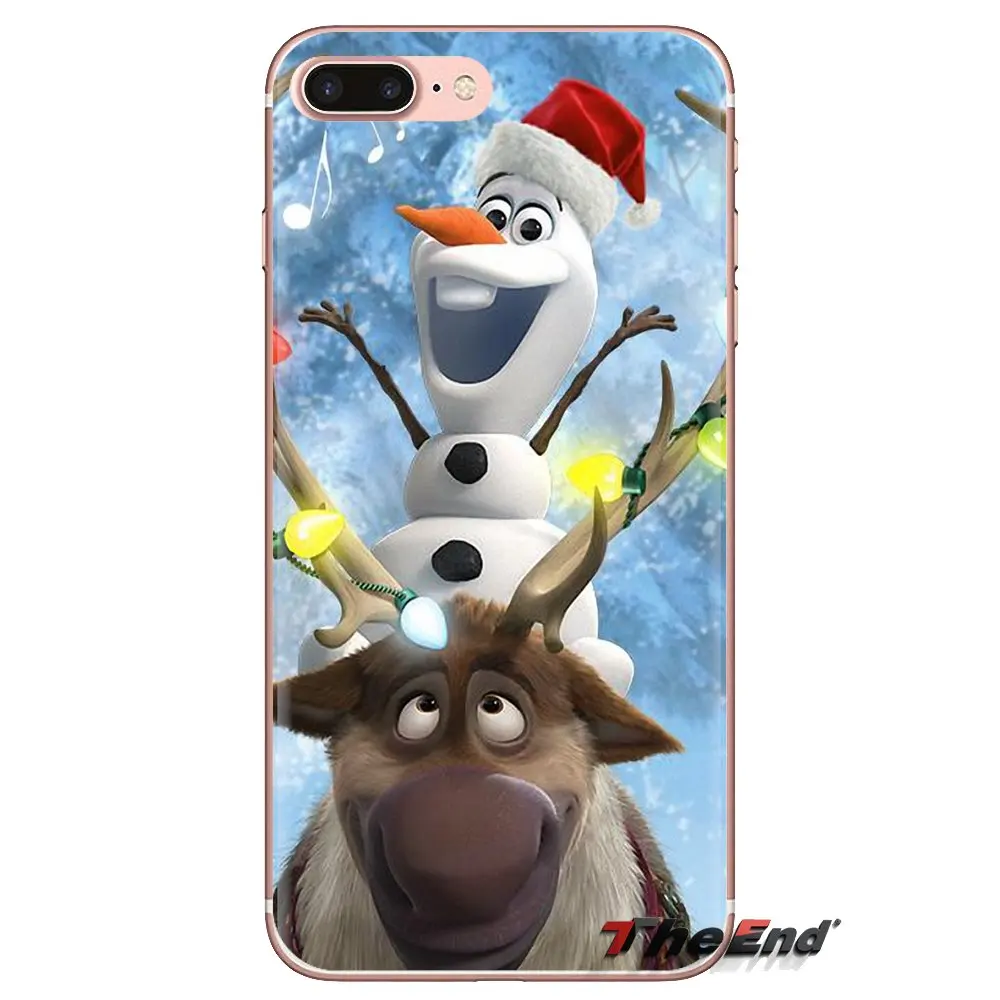 Transparent Soft Shell Covers For Xiaomi Redmi 4A S2 Note 3 3S 4 4X 5 Plus 6 7 6A Pro Pocophone F1 Snowflakes Stars Snowman Olaf |