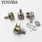 Усилитель WH148 B10K, 6 футов, 6 Pin вал, WH148, двойной стерео потенциометр, 1K, 5K, 10K, 20K, 50K, 100K, 500K, 5 шт.