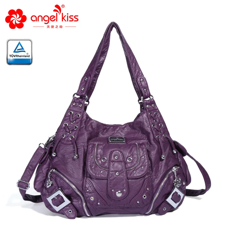 Angelkiss Брендовые женские повседневные Ручные Сумки из искусственной кожи сумочки