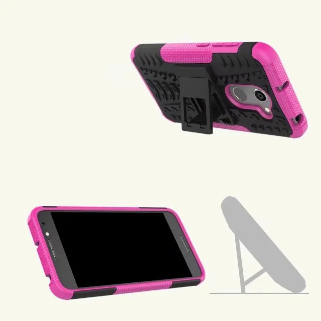 Чехол Peaktop для Alcatel A3, защитный жесткий чехол из поликарбоната, мягкий силиконовый чехол для Alcatel A 3 a3 5046 5046Y 5046D с держателем и подставкой 5,0"