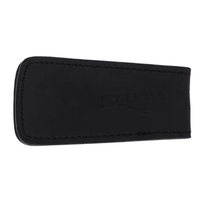 Мужской кожаный кошелек зажим для денег металлический держатель страховка