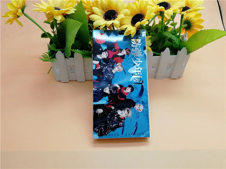 Kpop bangtan boys s 5-й альбом bangtan love yourself a little sticker cards 30 30 120 cards share k-pop фото открытка подарок