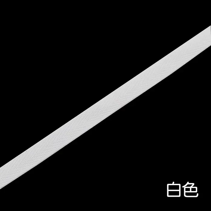 White Красочные 10 мм шеврон хлопок ленты тесьма сельдь Bonebinding ленты кружева обрезки для упаковки аксессуары DIY 5 ярдов - Цвет: White