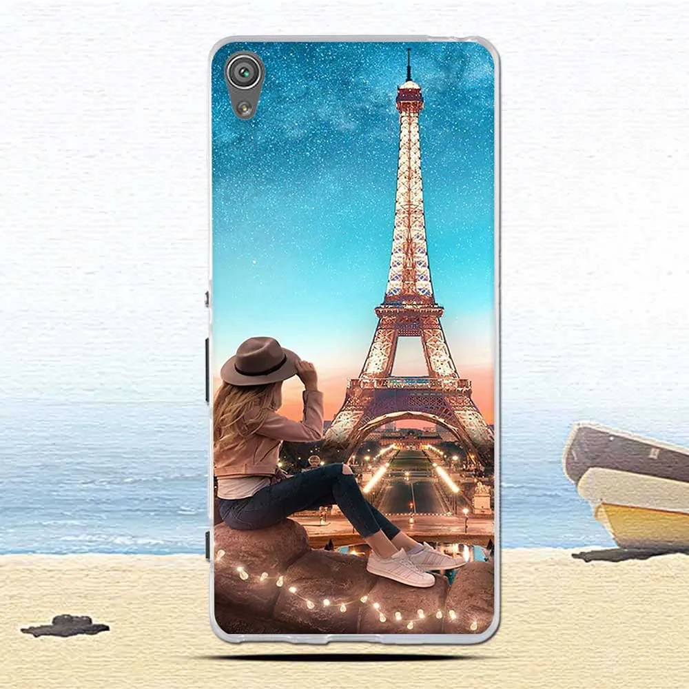 53 Чехол для телефона, чехол для sony Xperia XA F3111 F3112, мягкий силиконовый термополиуретановый Модный чехол с цветочным рисунком для sony Xperia XA1 Plus, чехол - Цвет: 53