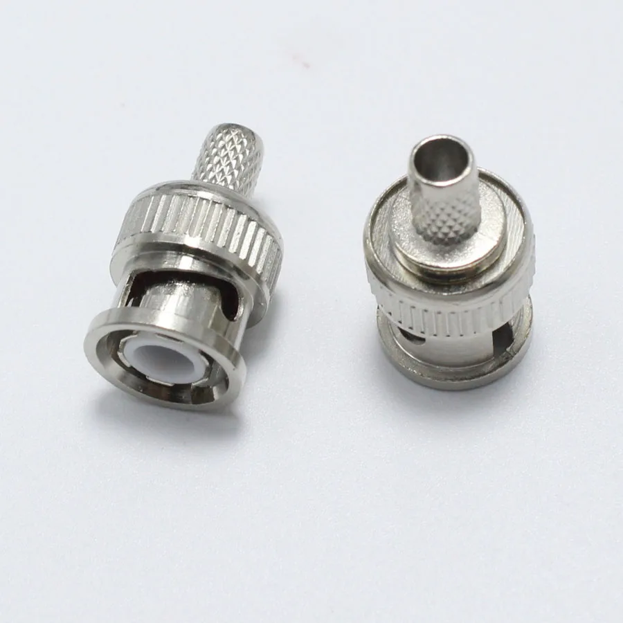 10 шт. медная муфта с медным штифтом 75-5 клеммы холодного прессования BNC разъем для