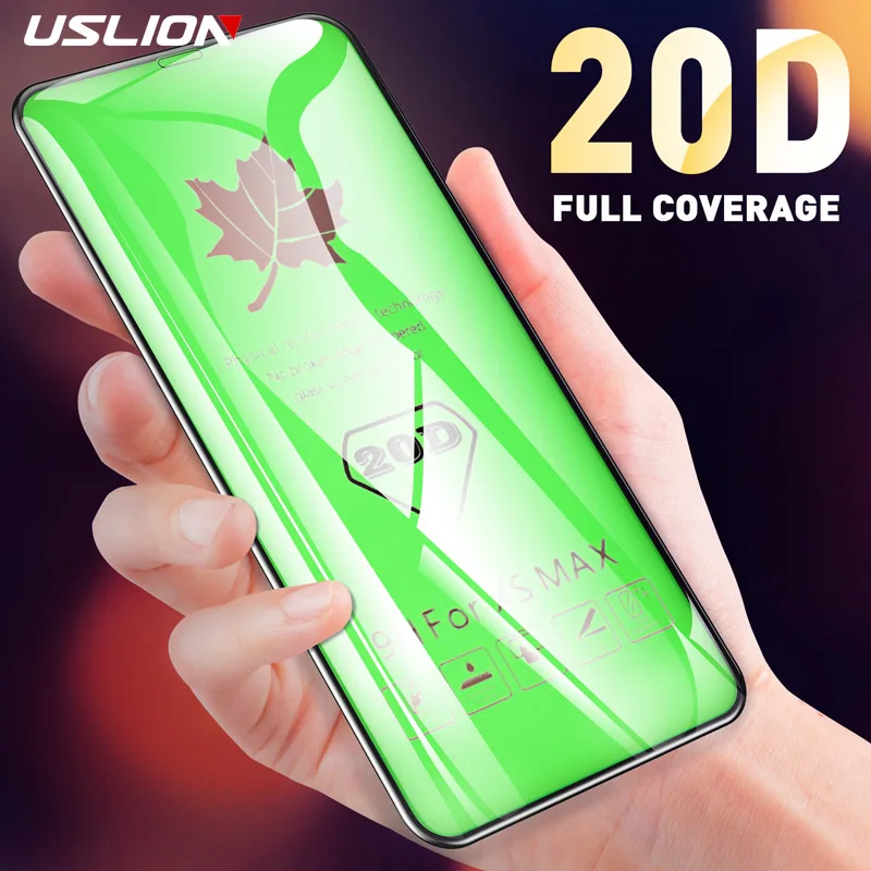 20D защитное стекло с изогнутыми краями для iPhone X XS MAX XR Xs закаленное 7 6 6S 8