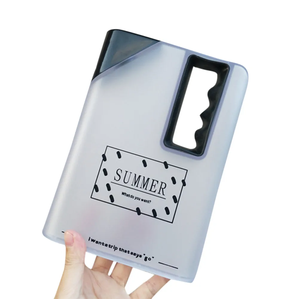 Креативная прозрачная бутылка для воды портативная бумажная подставка плоская