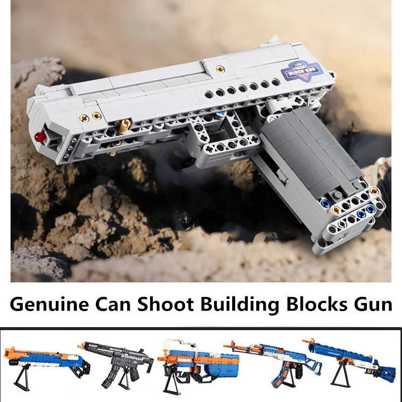 Technic строительные блоки игрушки Desert Eagle Пистолет с пулями модель оружия кирпичи