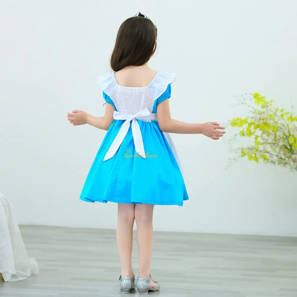 Праздничное платье Алисы в стране чудес для девочек принцессы малышей Детский