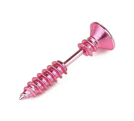 

Steam Punk Screw Back Stud Earrings For Men Women Stainless Steel Body Piercing Ear Studs Anti Allergic statement earrings 2020