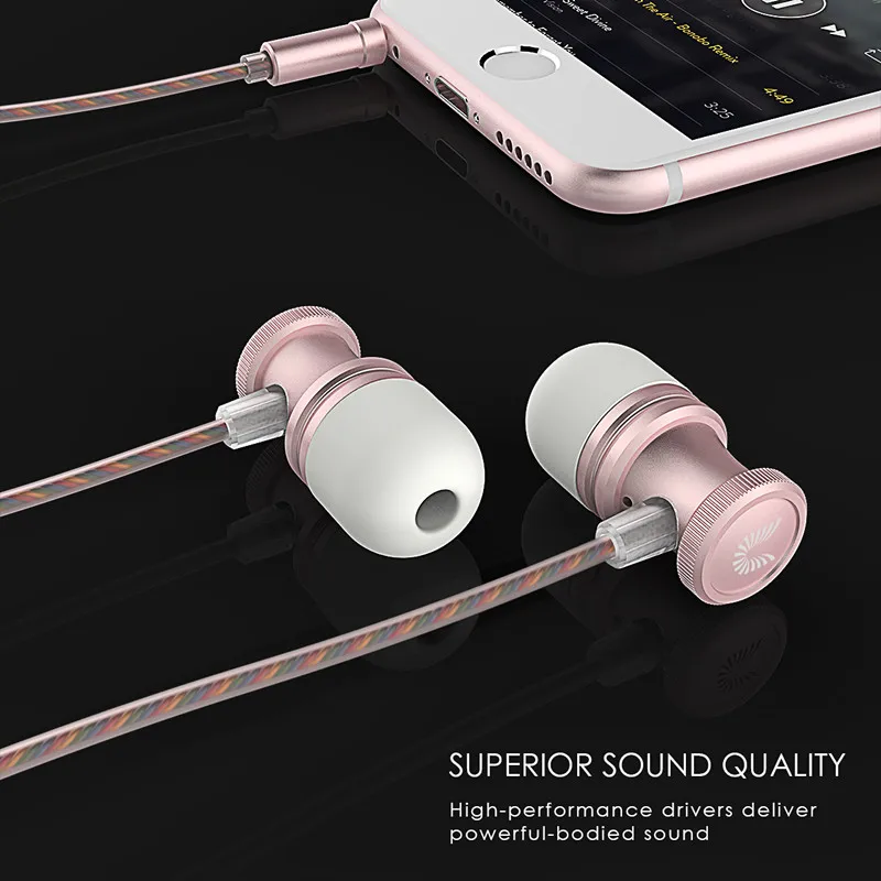 Uiisii US80 In-Ear Hi-Fi Наушники Ми поршень 4 с проводной Управление MIC круг железо