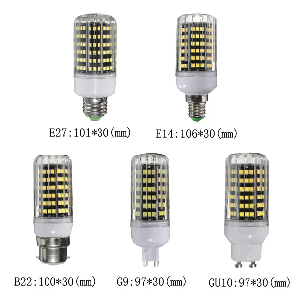 Светодиодный Светодиодная лампа-кукуруза E14 E27 B22 G9 G10 10W 123 SMD 2835 Светодиодный крышка Кукуруза Светильник Лампа AC 220V