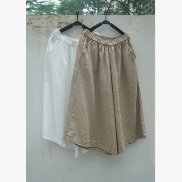 

Product release in the summer of 2017, the original design loose big yards of cotton linen ms leisure wide leg pants