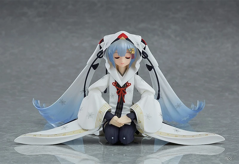 Аниме Хацунэ Мику фигура Figma EX-045 Снег Мику журавль жрица вер. ПВХ фигурка Коллекционная модель детские игрушки кукла 15 см