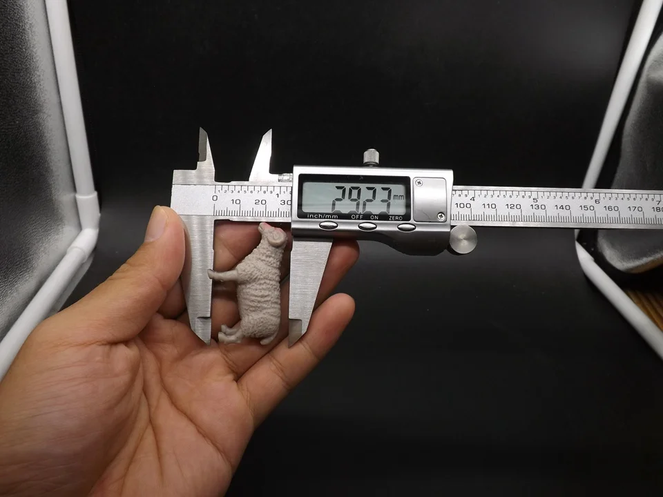 Мини овечка модель животного; изображение игрушка малыш