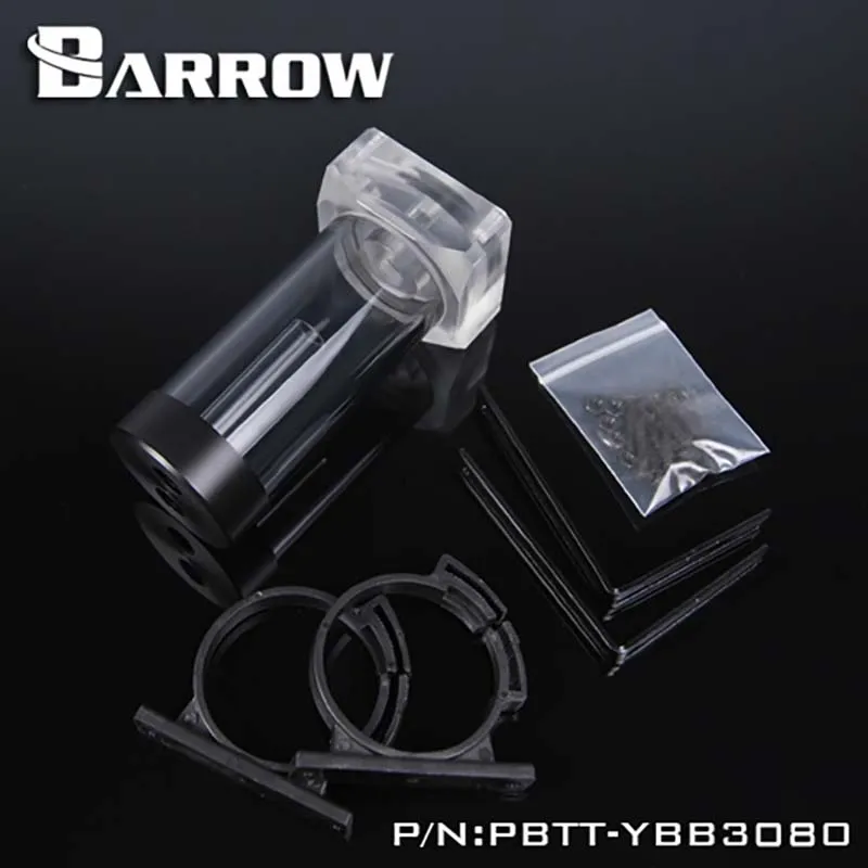 Барроу кулер для воды акрил/PMMA черная крышка трубка 4 Длина DDC насос коробка