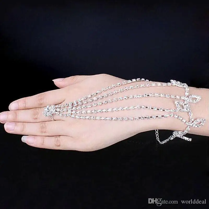 12 шт./лот очаровательный лист дизайн горный хрусталь кристалл браслет пляж