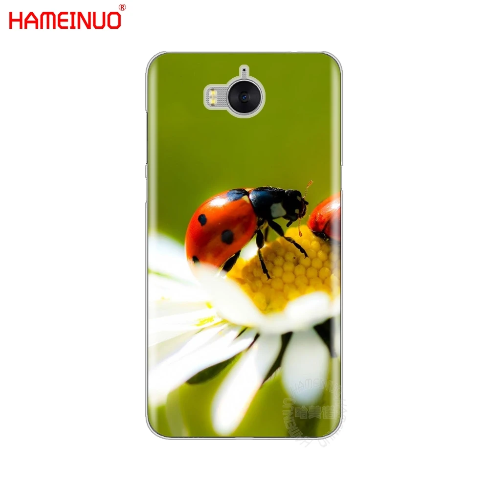 Чехол для телефона flameinuo с четырьмя листьями божьей коровки и ромашкой huawei honor 3C 4X