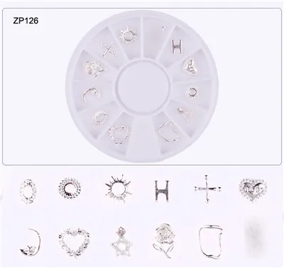 DZP126 1 шт ногтей колесо стразы камни блестки для ногтей камень JE4-13 Стразы для ногтей Искусство Маникюр украшения для ногтей - Цвет: DZP126