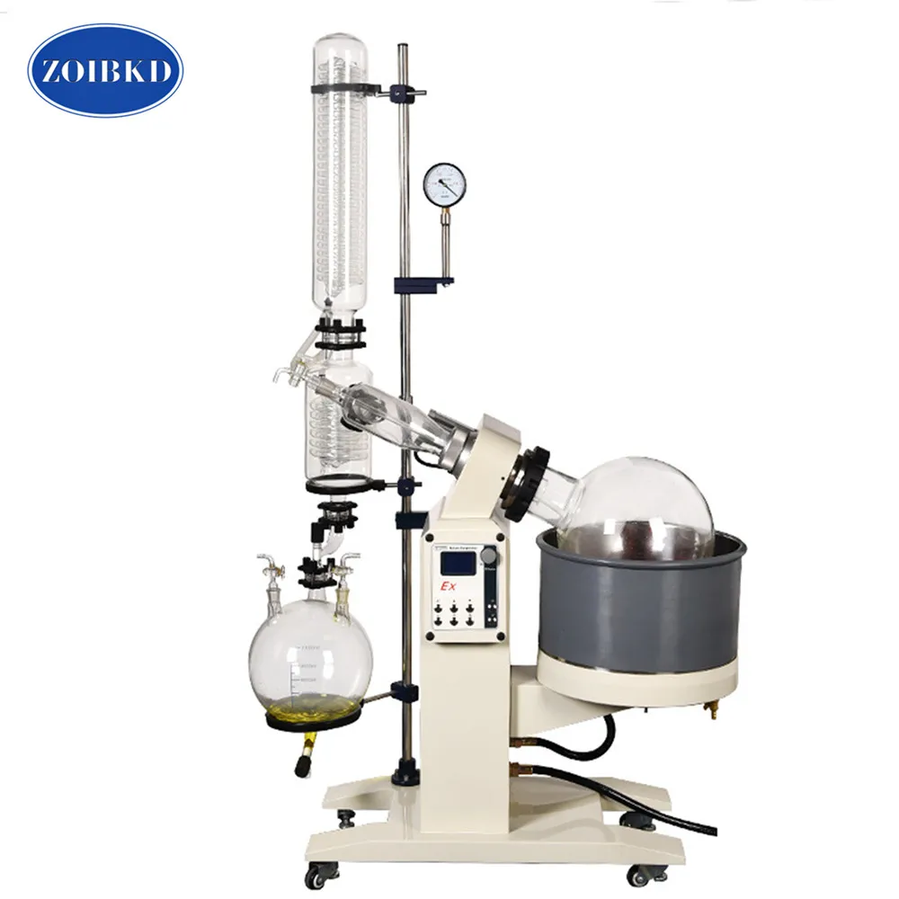 

ZOIBKD Laboratory Equipment R-1020 Rotary Evaporator Motor Lifts Can Be Water or Oil Bath Heated