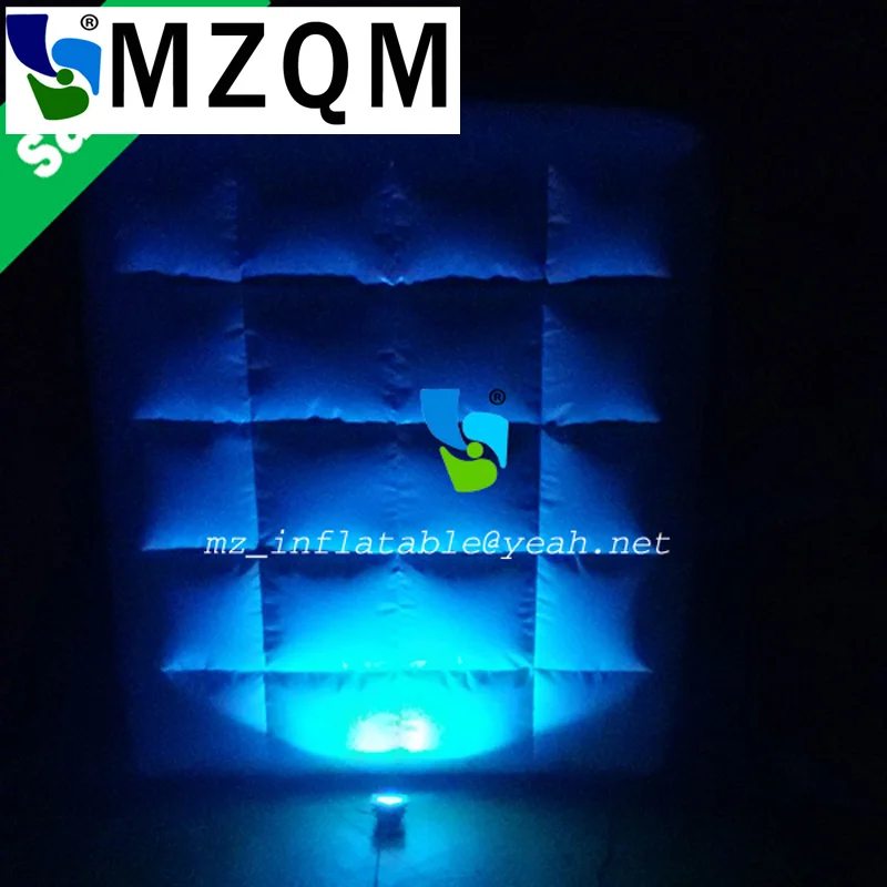 MZQM 2*2 м новинка 2017 привлекательная надувная фотобудка Настенная/светодиодная