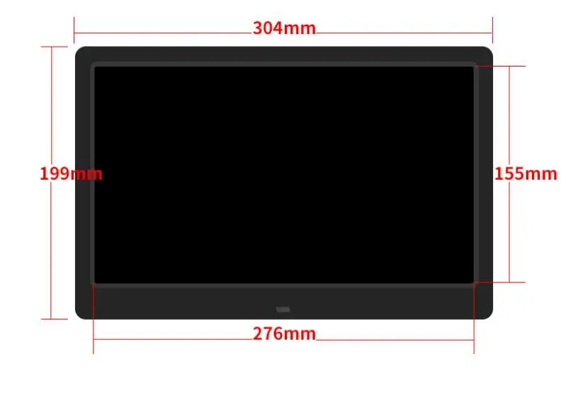 12 дюймов Tft Lcd светодиодная цифровая рамка фото полная функция, Mp3, фильм, пульт дистанционного управления с для sd-карты и Usb