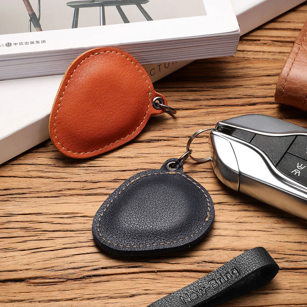 NewBring бренд кожаный RFID брелок для ключей дверной замок контроль доступа RFID метки футляр для удостоверения личности сумка для карт доступа ключница чехол для ключей