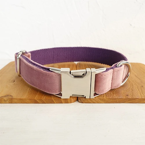 Dog Collar MUTTCO Выгравированный ошейник для собак, поводок для прогулок, поводок для собак на заказ с именем щенка, детский розовый поводок для безопасности UDC080 - Цвет: Dog Collar