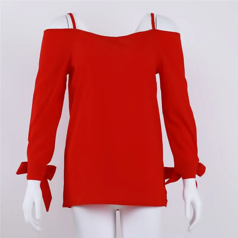 Женский топ Blusa 2019 женское сексуальное на завязках с открытыми плечами блузка