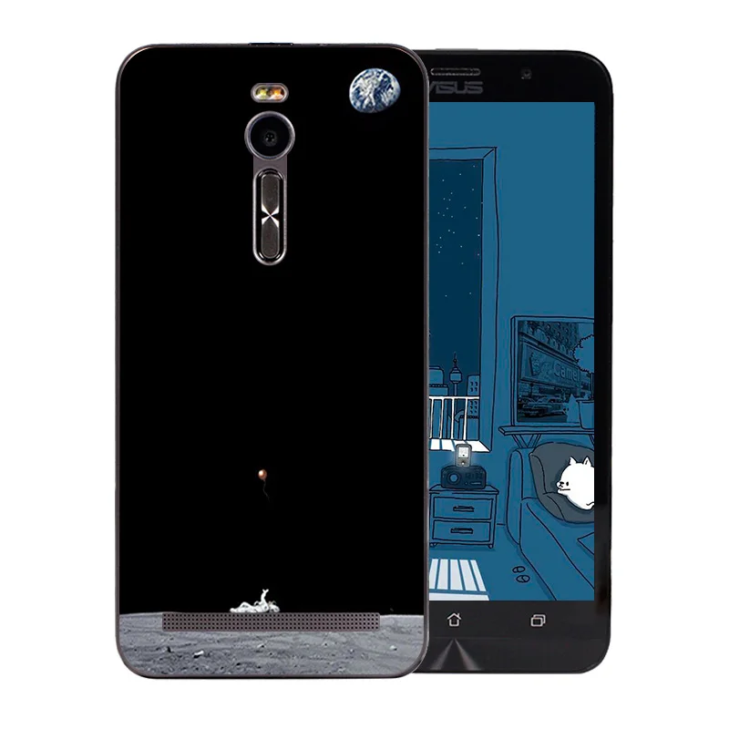 Чехол для телефона Asus Zenfone 2 ZE551ML Space Moon Pattern Мягкая силиконовая задняя крышка 5