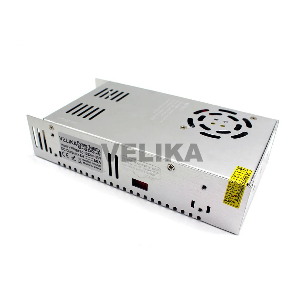 5V источник питания DC 60A 300w светодиодный трансформатор драйвера AC110V 220V к DC5V
