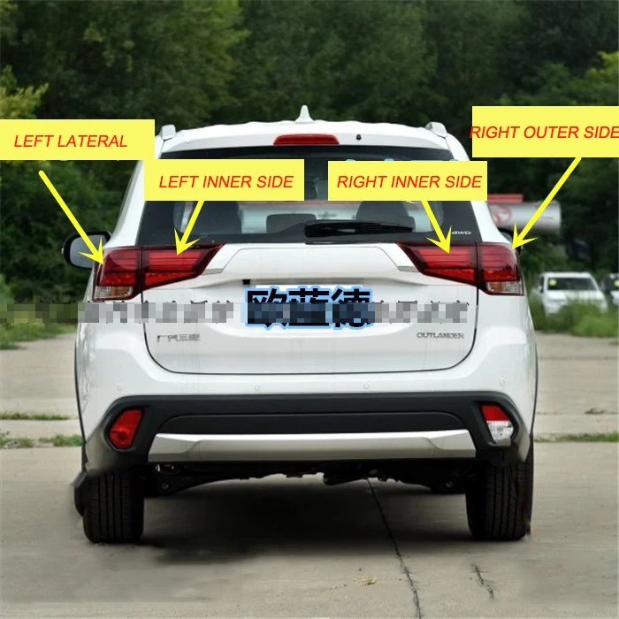 Автомобильный Стильный чехол для заднего фонаря для Mitsubishi Outlander задние фонари- задние фонари светодиодный задний фонарь